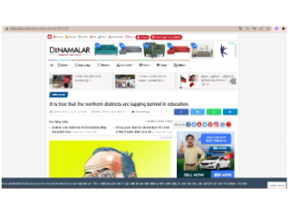 Advertising an Article on Dinamalar Website